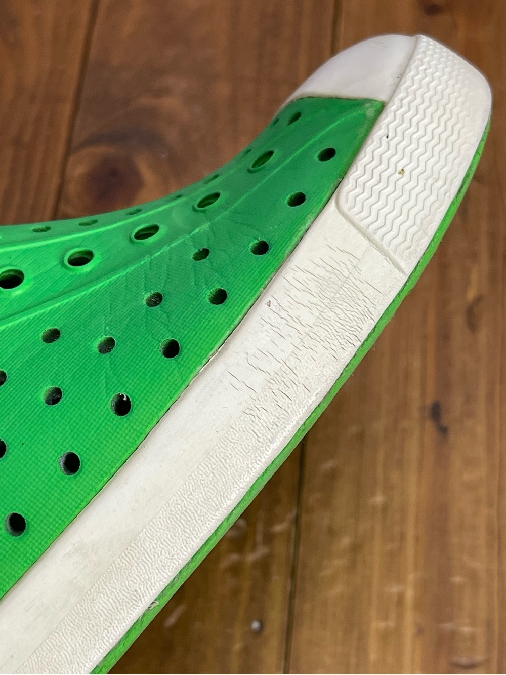 Native shoes green foam Jefferson style sneakers kids size 3 - Picture 8 of 8